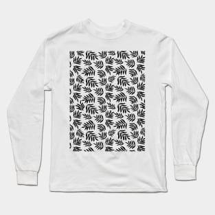 Branches pattern - black and white Long Sleeve T-Shirt